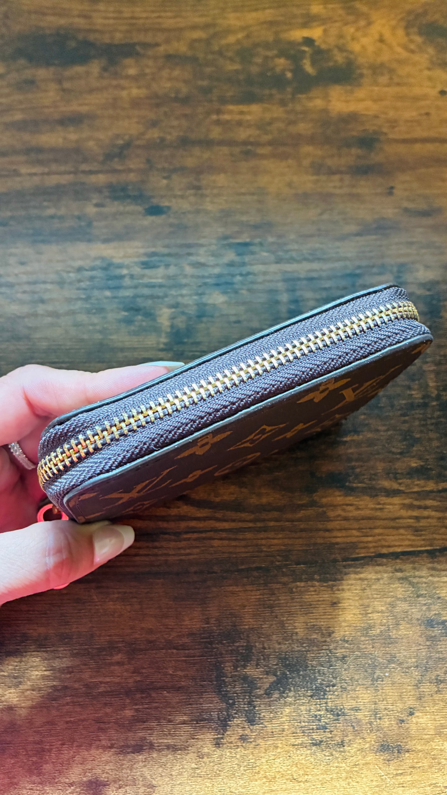 In Stock! Small Version Monogram Top Zip Wallet
