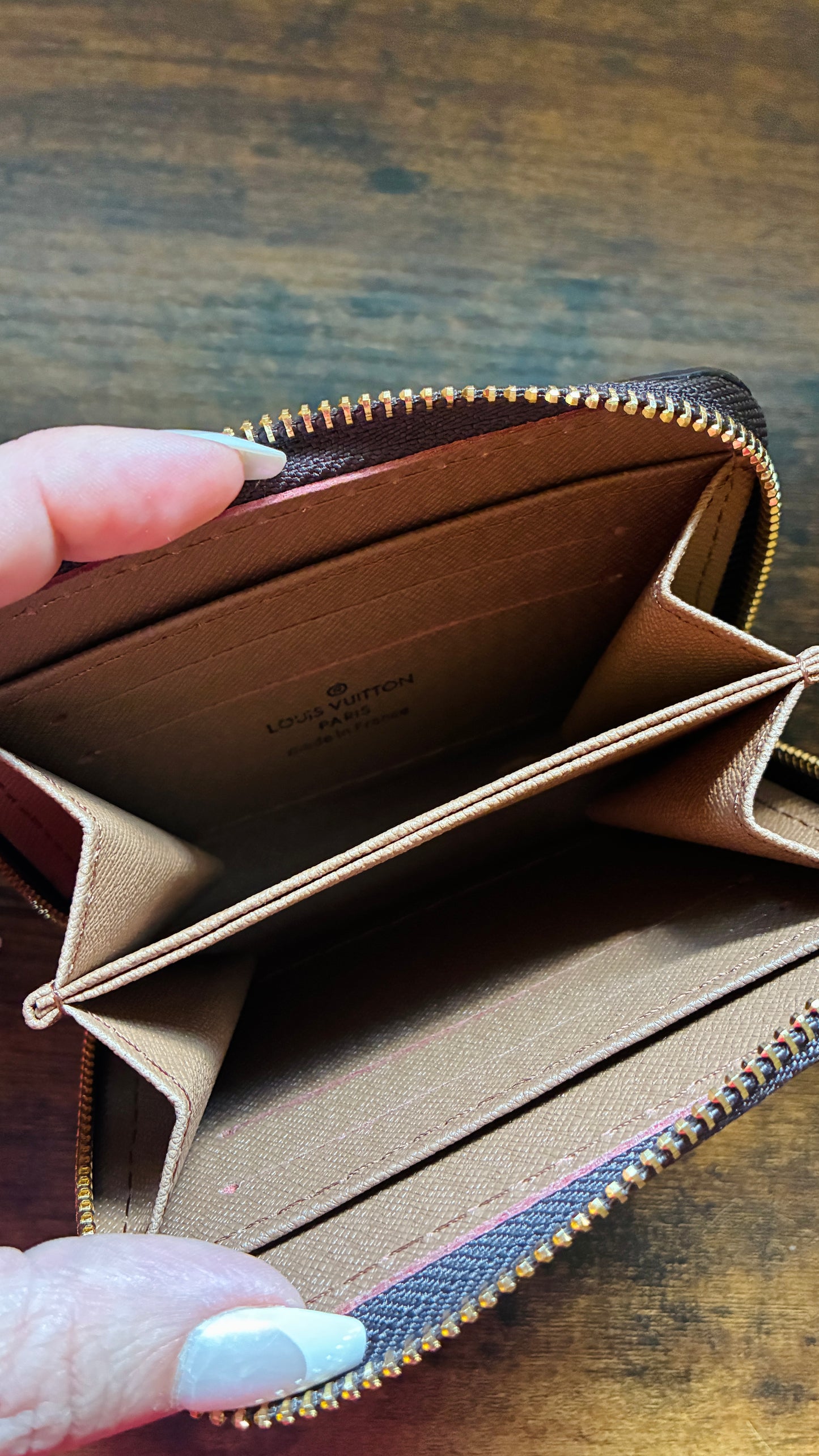 In Stock! Small Version Monogram Top Zip Wallet