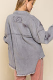 Fringe Distressed Oversized Jacket (5 colors)