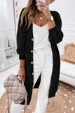Eyelet Sweater Button Cardigan (2 colors)
