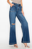 HIGH RISE RELAXED FLARE JEANS
