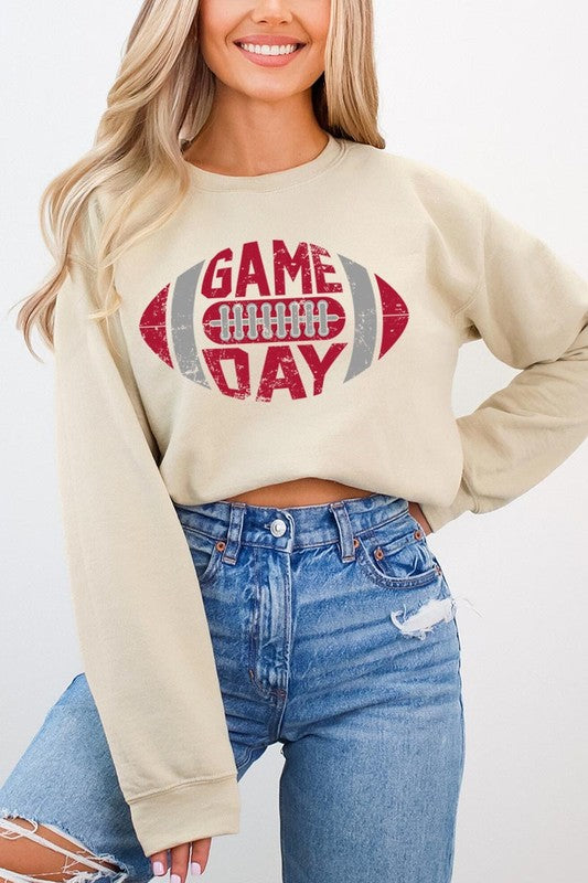 Game Day Football Graphic Fleece Sweatshirt (more colors)