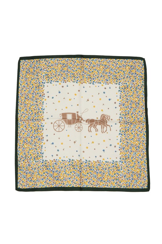 Horse and Carriage Print Bandana Scarf (more colors)