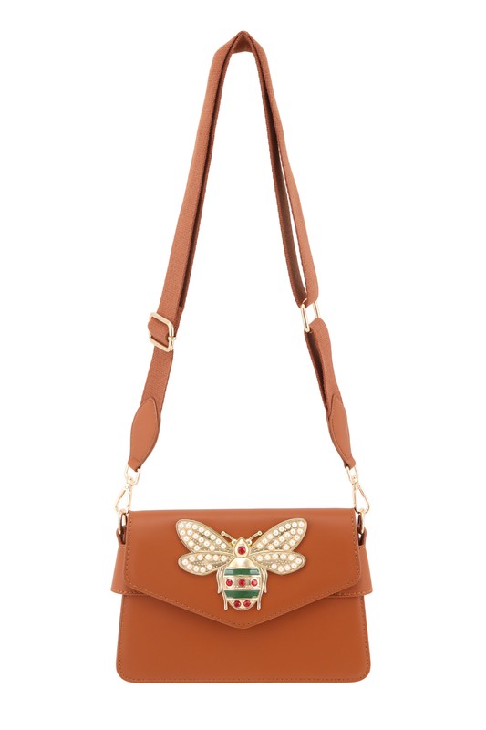 Bee Decorated Crossbody Bag (more colors)