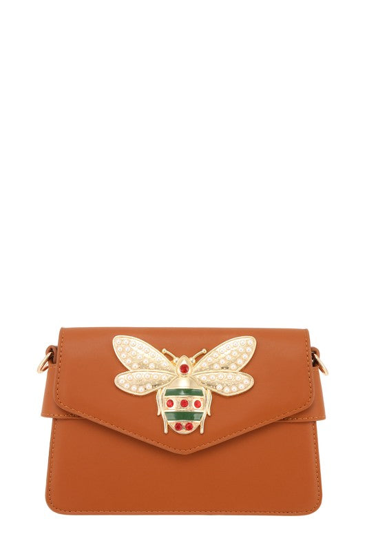 Bee Decorated Crossbody Bag (more colors)