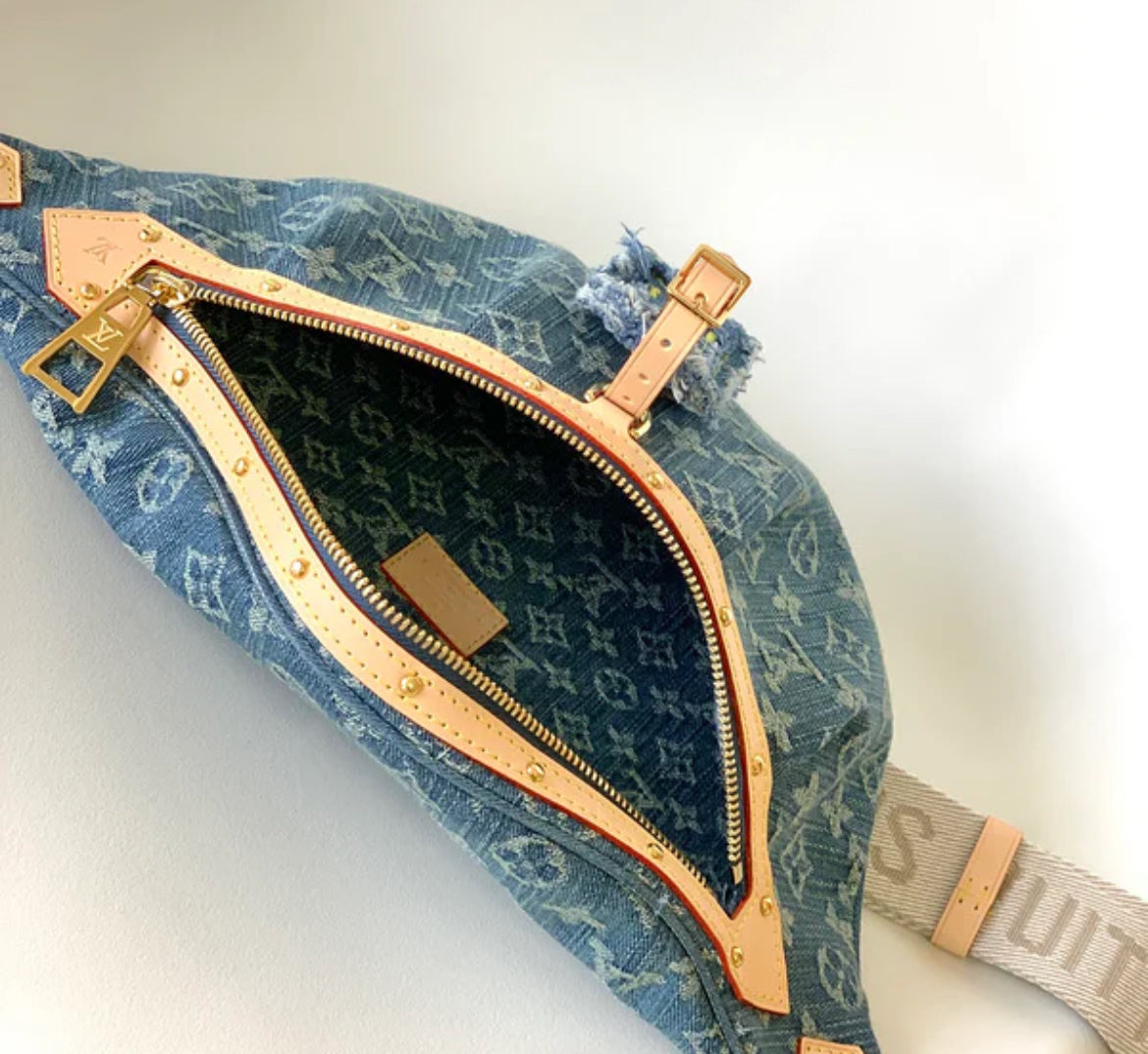 Pre-Order Denim Monogram Bum Bag