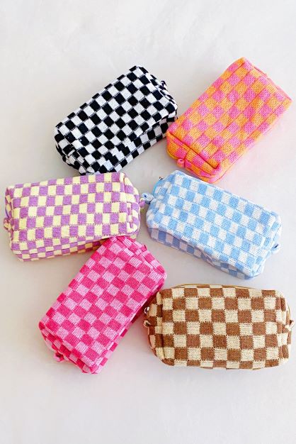 Check Yourself Cosmetic Bag (4 colors)