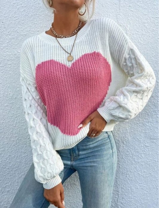 Heart Knit Sweater