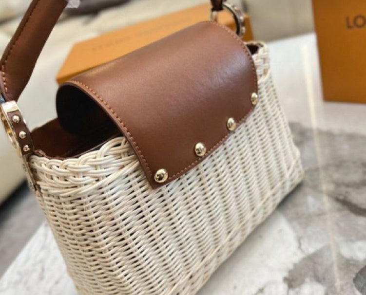 In Stock! Exclusive Designer Wicker Bag