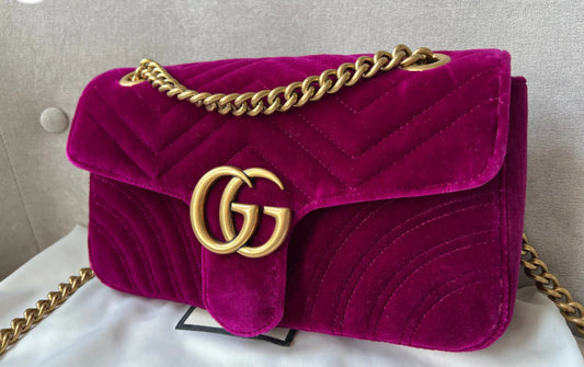 GG Velvet Shoulder Chain Bag (more colors)