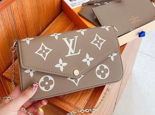 Pre-Order! Monogram Pochette Chain Shoulder Bag (more colors)