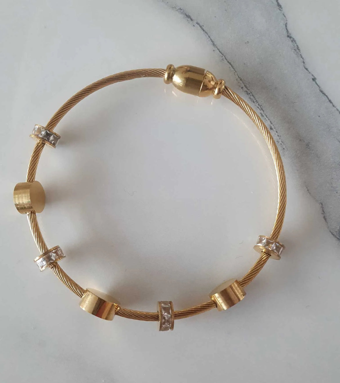 Gold Emblem Bracelet