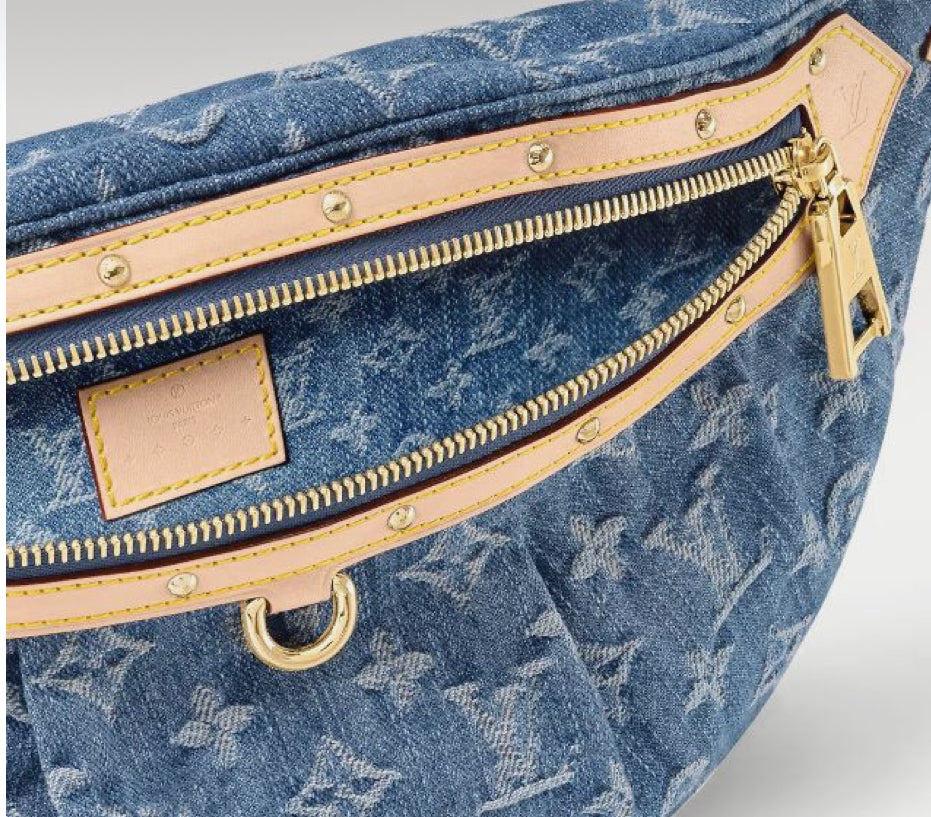 Pre-Order Denim Monogram Bum Bag