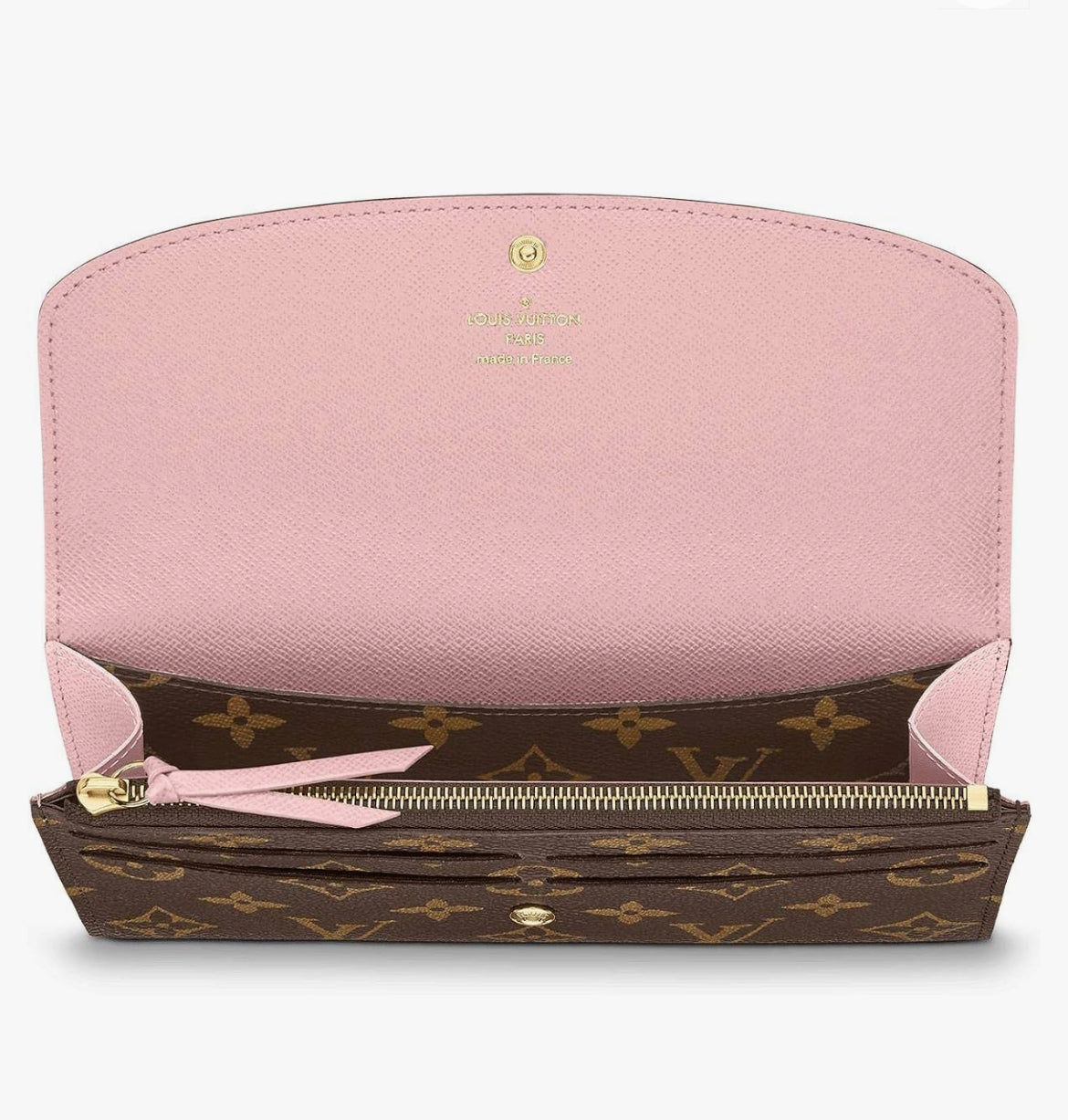 Button Snap Monogram Wallet(more colors)