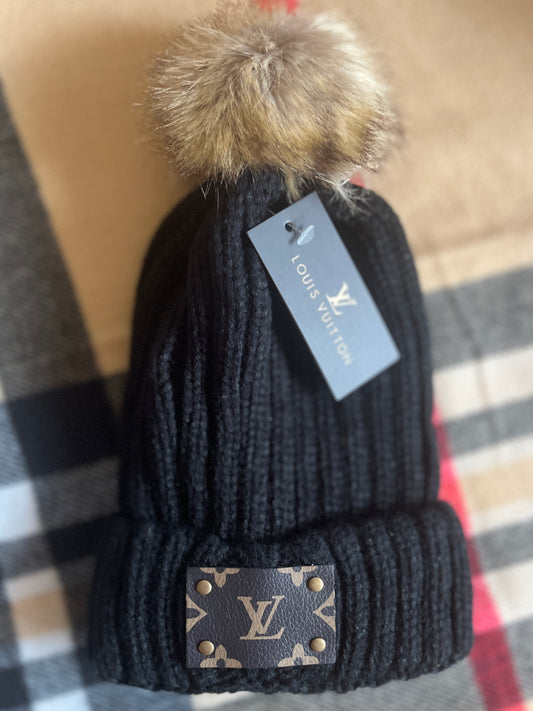 Winter Emblem Pom Beanies