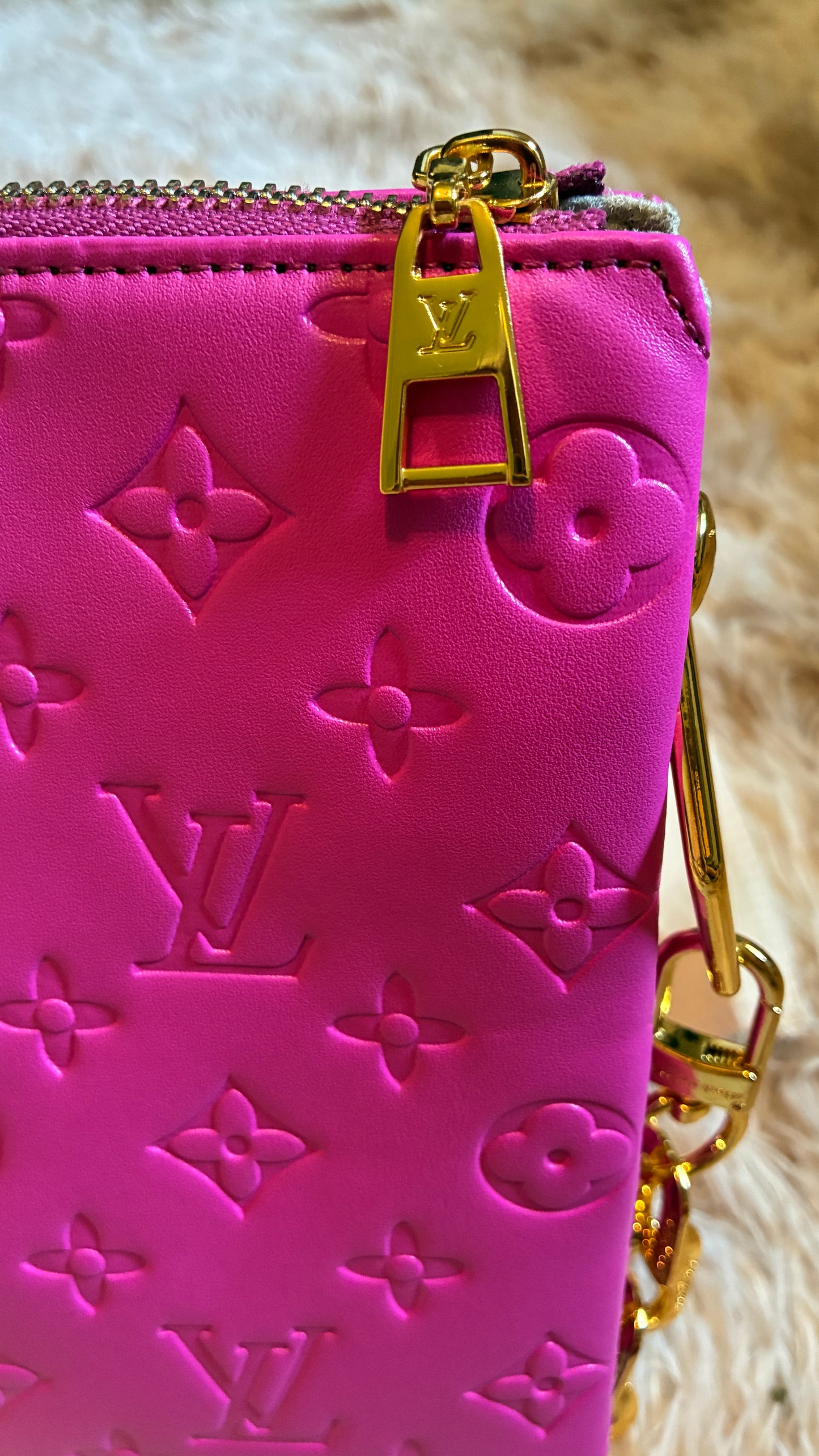 In Stock! Bright Pink Monogram, Versatile Bag