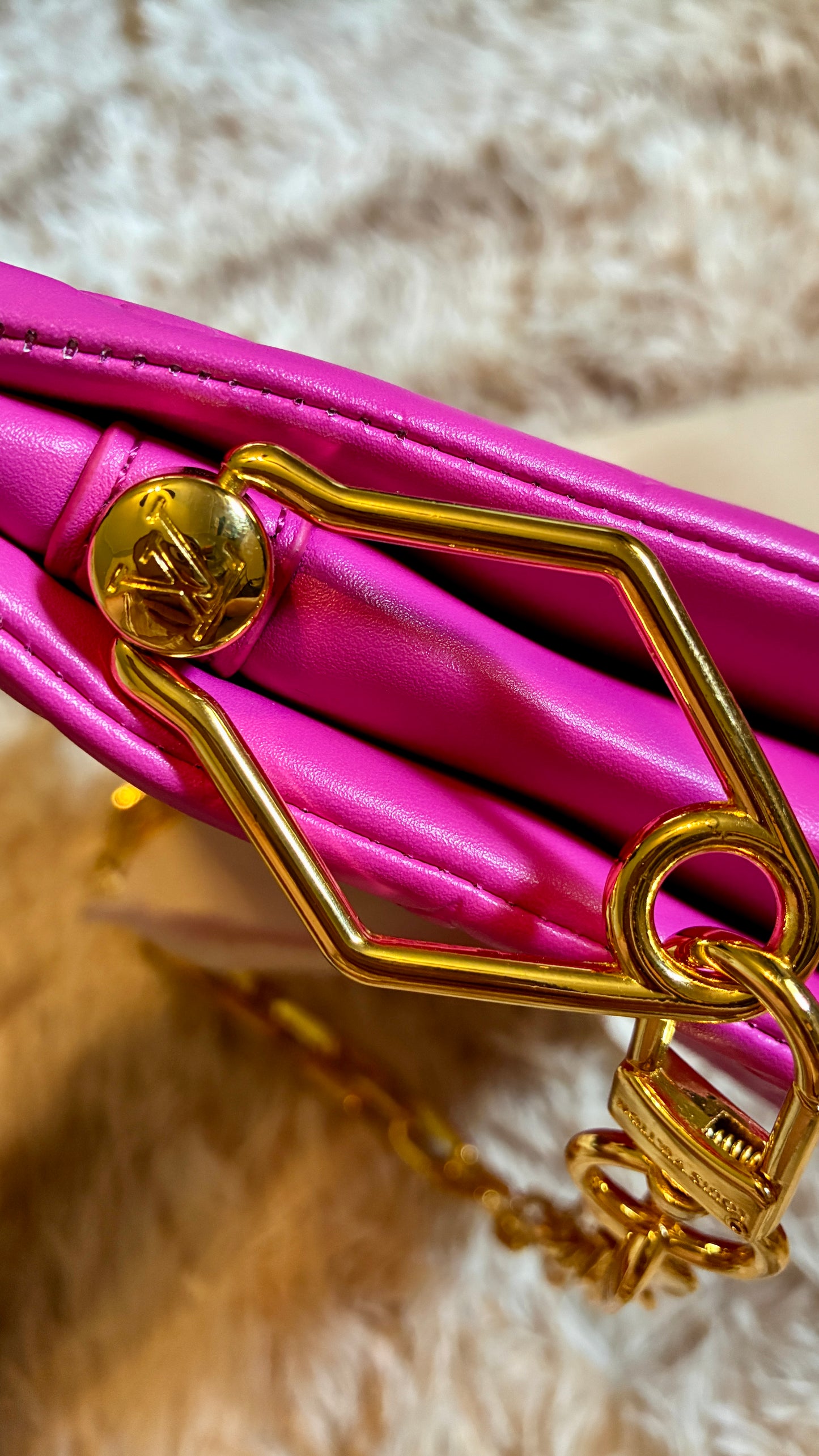 In Stock! Bright Pink Monogram, Versatile Bag