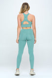 Two Piece Activewear Set with Cut-Out Detail (5 color options)