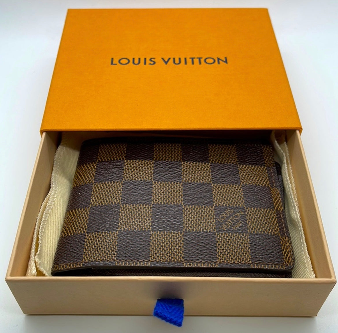 Louis Vuitton Damier Ebene Canvas Slender Wallet Louis Vuitton
