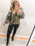 Safari Olive Blouse