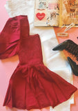 Ruby Red Babydoll Blouse