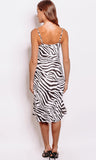Zebra Print Slip Dress